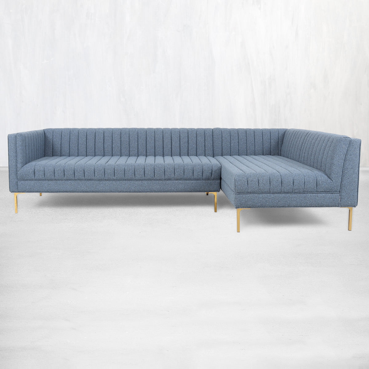 Manhattan Sectional with Channel Tufted Seats