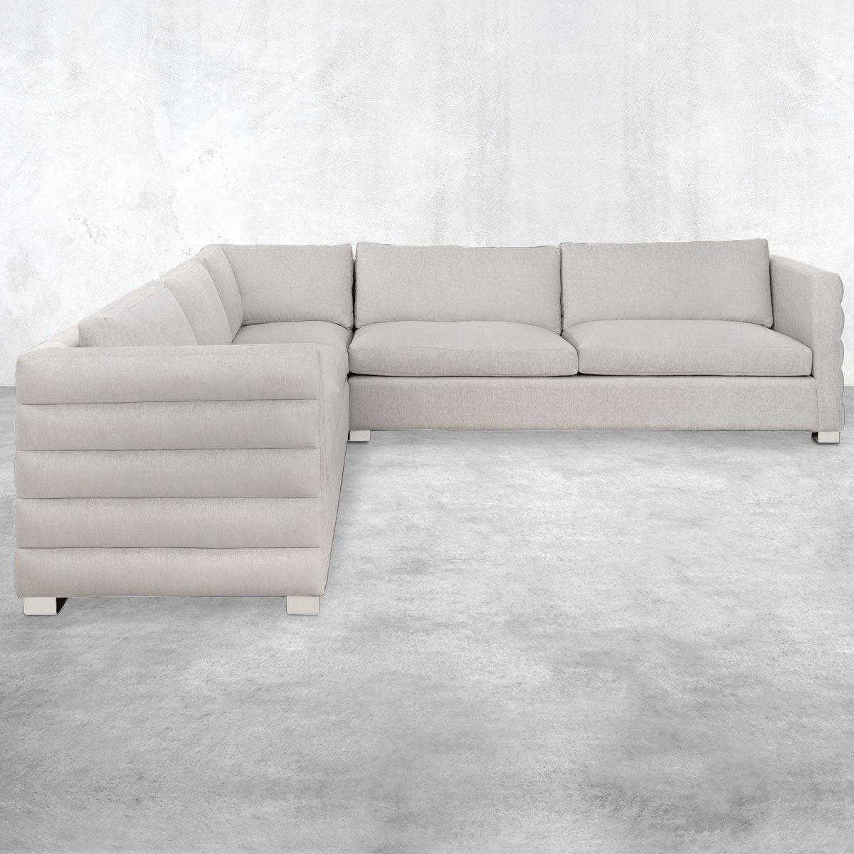 Shoreclub Sectional with Channel Tufted Arms