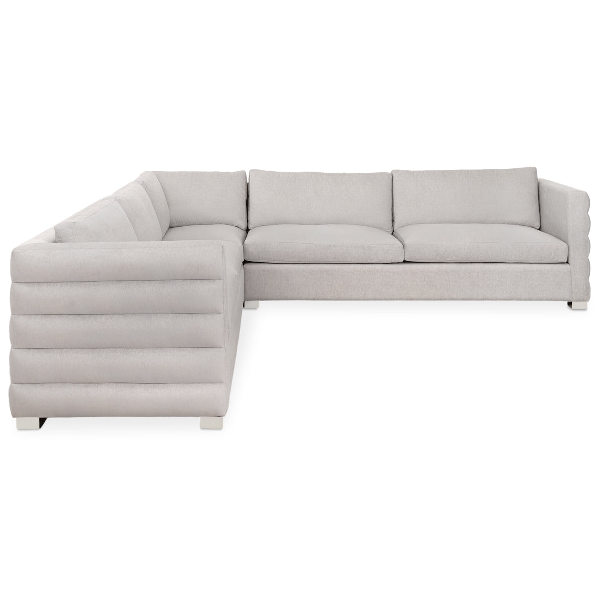Shoreclub Sectional with Channel Tufted Arms
