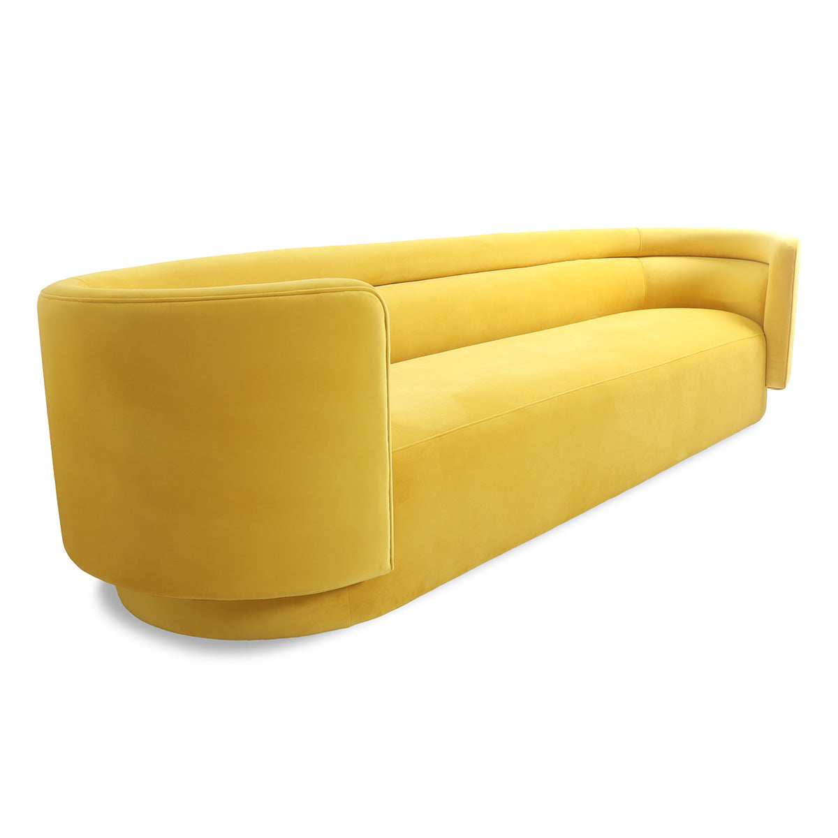 Santorini Sofa in Plush Yellow Velvet
