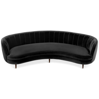 St. Tropez 2 Curved Sofa with Channel Tufting - ModShop