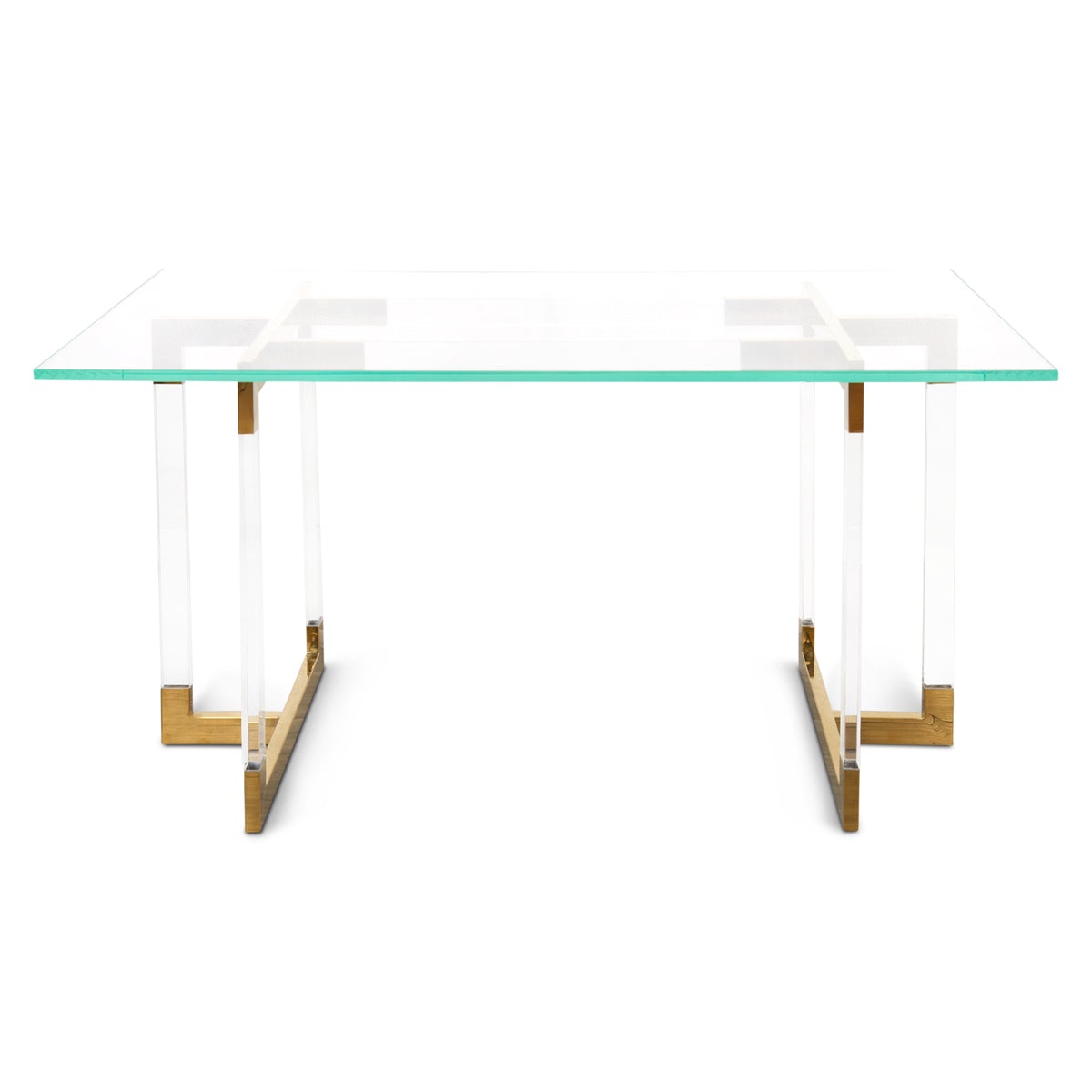 Trousdale 2 Desk with Glass Top - ModShop1.com