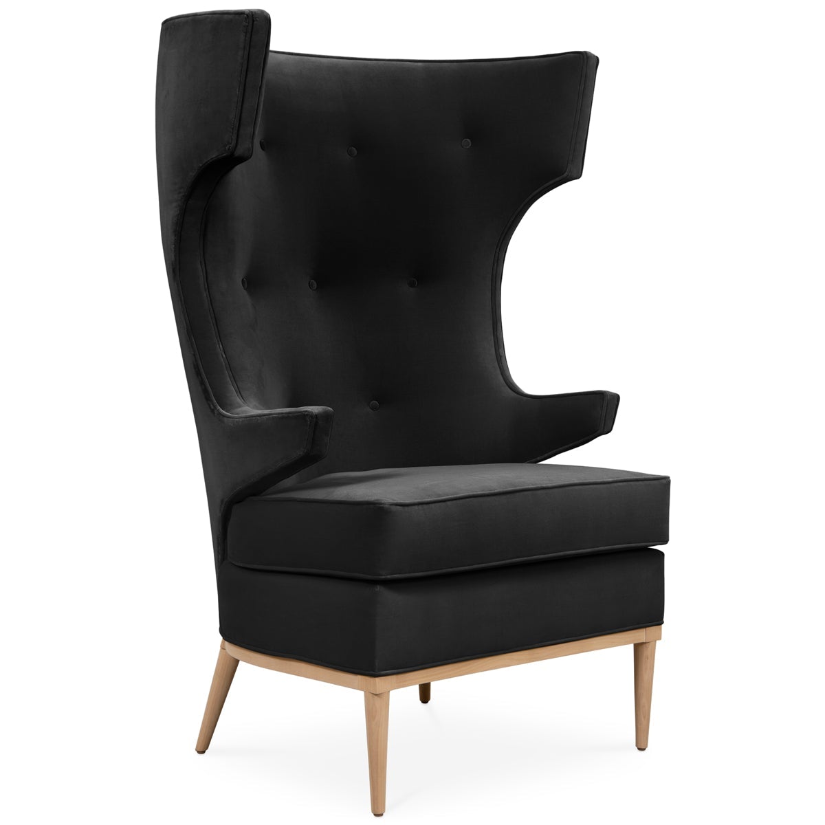 Modern Wing Chair in Velvet | Modshop - ModShop