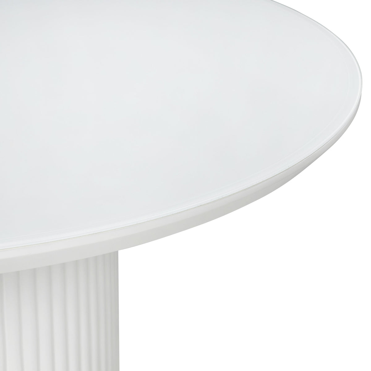 Ubud Round Dining Table with Glass Top
